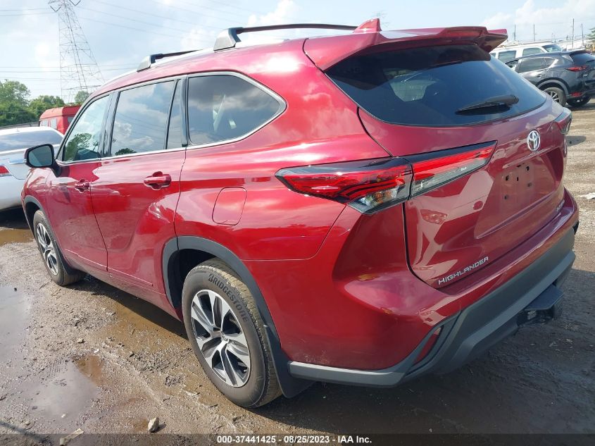 2021 TOYOTA HIGHLANDER XLE - 5TDGZRBH6MS090124
