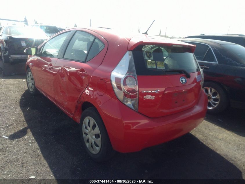2014 TOYOTA PRIUS C ONE/THREE/TWO/FOUR - JTDKDTB39E1074136