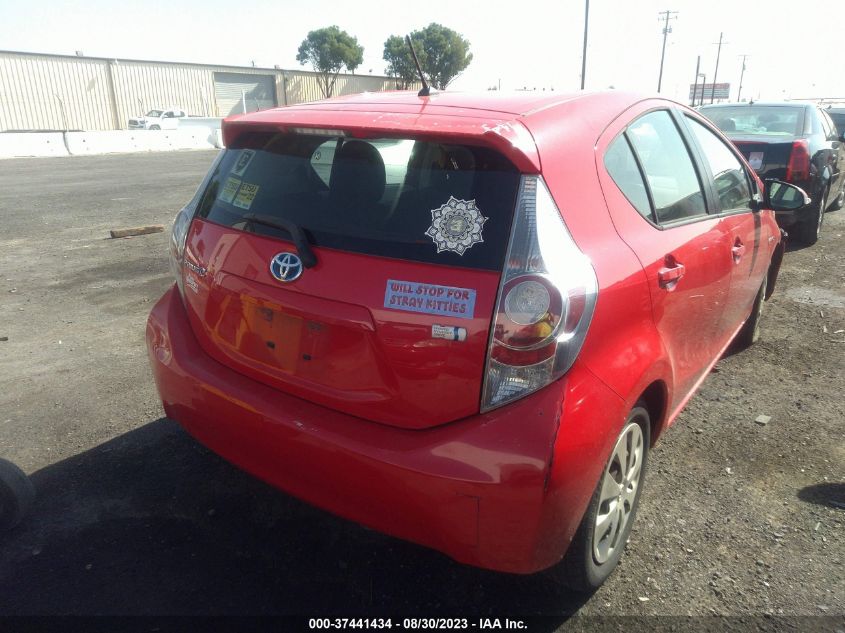 2014 TOYOTA PRIUS C ONE/THREE/TWO/FOUR - JTDKDTB39E1074136