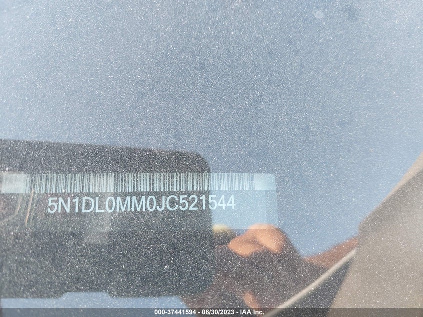 VIN 5N1DL0MM0JC521544 2018 INFINITI QX60