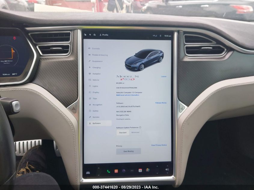 2015 TESLA MODEL S P85D - 5YJSA4H4XFF082396