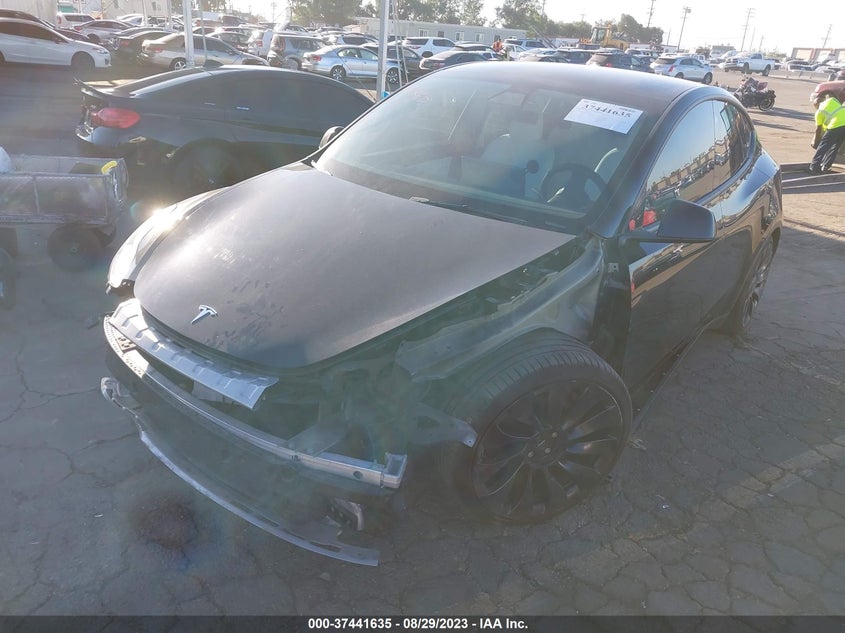 VIN 7SAYGDEF0NF387888 2022 TESLA MODEL Y PERFORMANCE