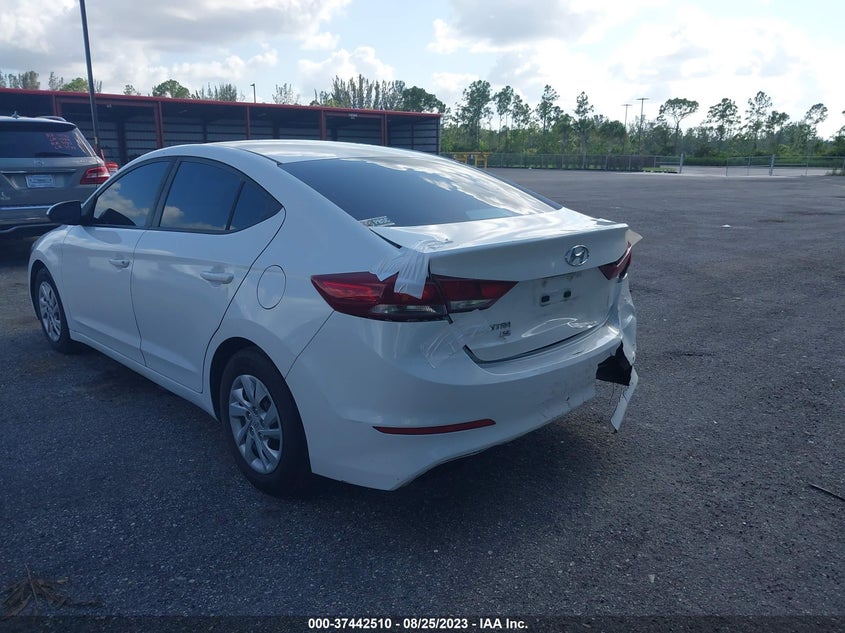 VIN 5NPD74LFXJH254100 2018 HYUNDAI ELANTRA SE