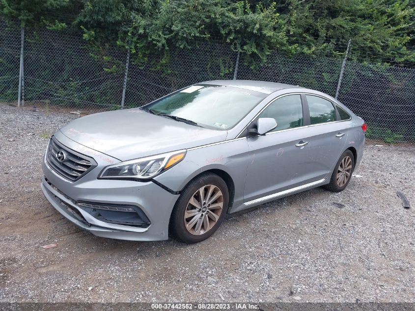 2015 HYUNDAI SONATA 2.4L SPORT - 5NPE34AFXFH047913