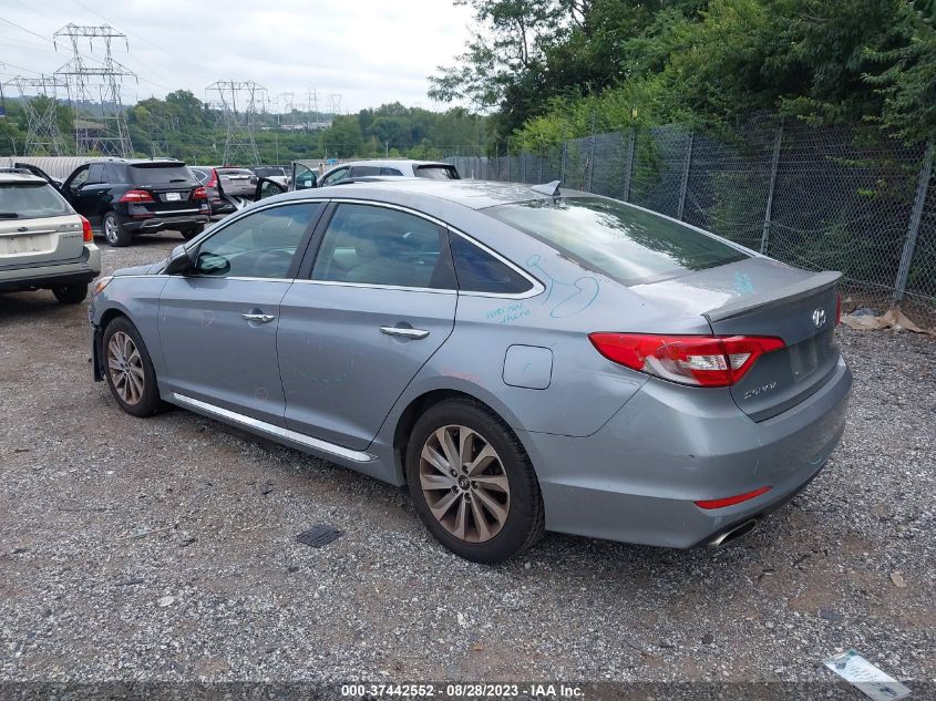 2015 HYUNDAI SONATA 2.4L SPORT - 5NPE34AFXFH047913