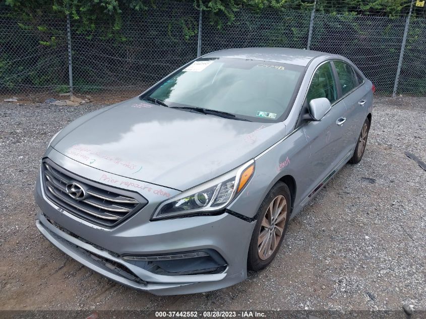 2015 HYUNDAI SONATA 2.4L SPORT - 5NPE34AFXFH047913