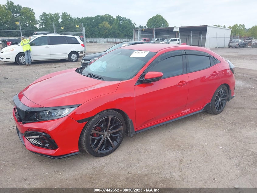 VIN SHHFK7H46MU201864 2021 HONDA CIVIC HATCHBACK SPORT