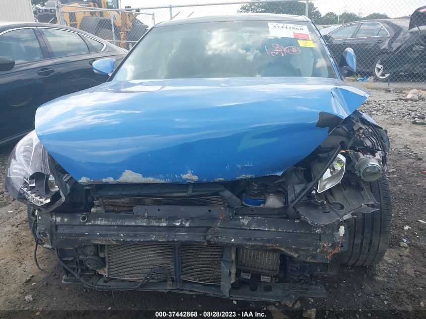 2013 HYUNDAI VELOSTER TURBO W/BLUE INT - KMHTC6AEXDU115877