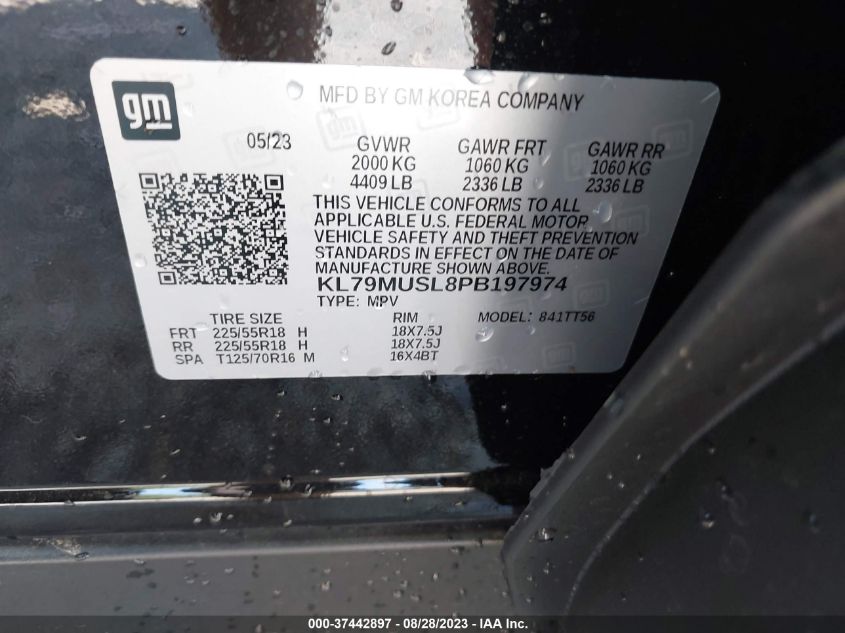 2023 CHEVROLET TRAILBLAZER RS - KL79MUSL8PB197974