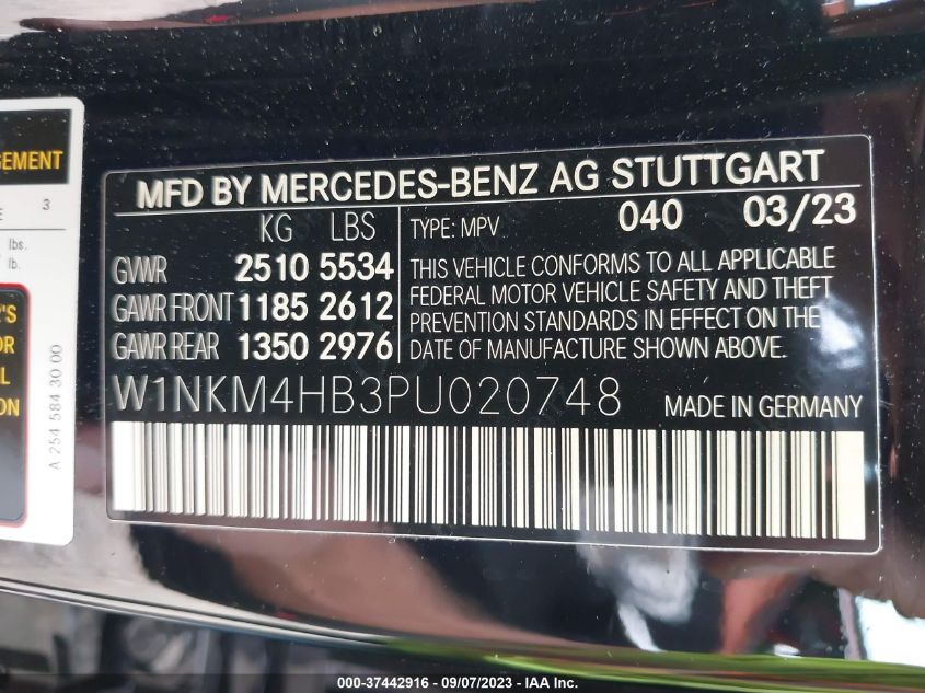 2023 MERCEDES-BENZ GLC 300 4MATIC - W1NKM4HB3PU020748