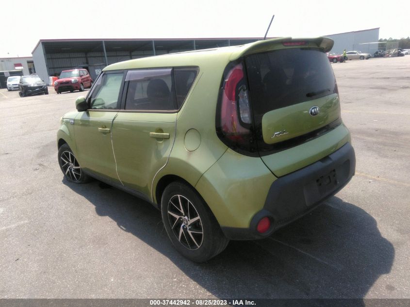 2016 KIA SOUL BASE - KNDJN2A20G7824079