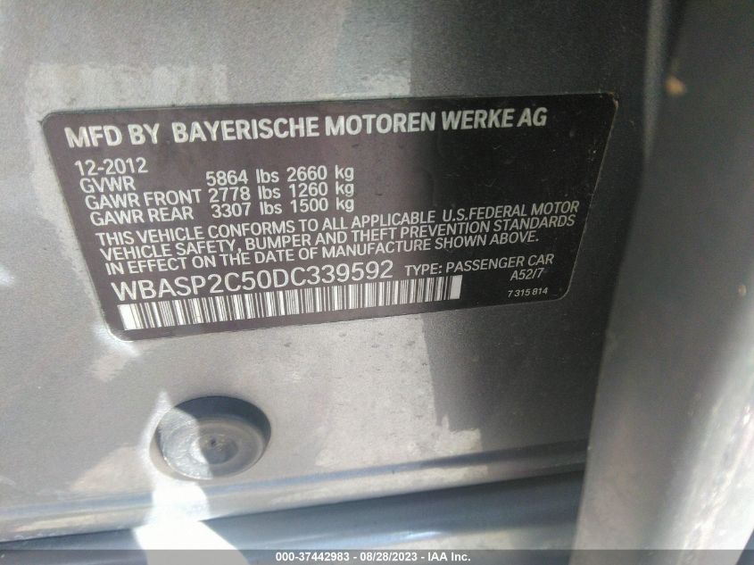 2013 BMW 535I GRAN TURISMO XDRIVE - WBASP2C50DC339592