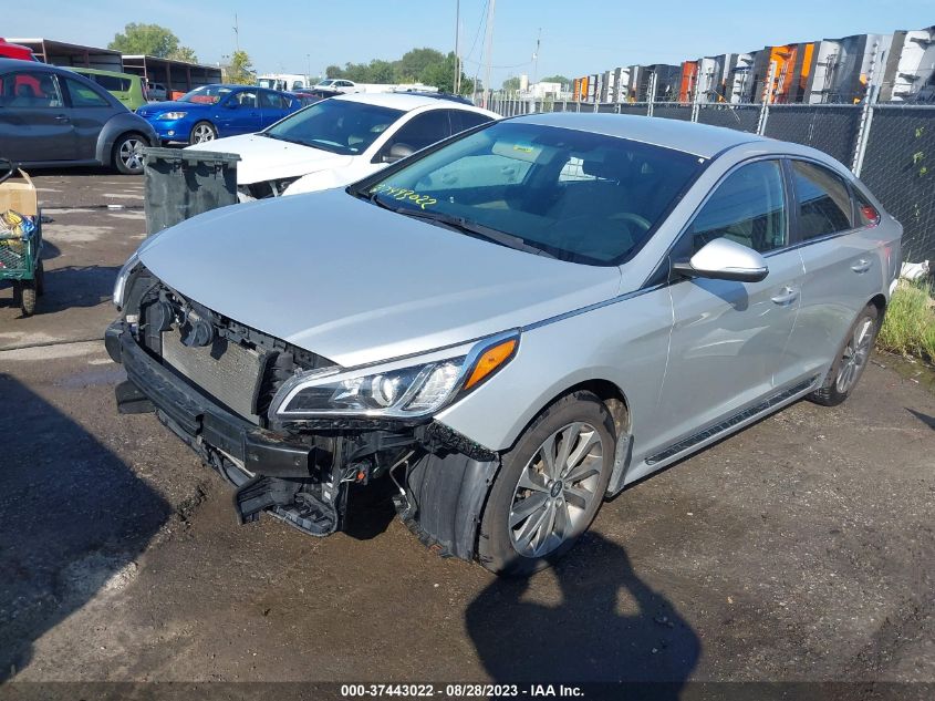 2016 HYUNDAI SONATA 2.4L SPORT - 5NPE34AF8GH352912