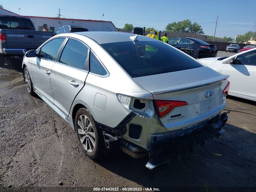 2016 HYUNDAI SONATA 2.4L SPORT - 5NPE34AF8GH352912