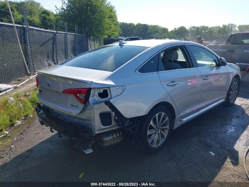 2016 HYUNDAI SONATA 2.4L SPORT - 5NPE34AF8GH352912