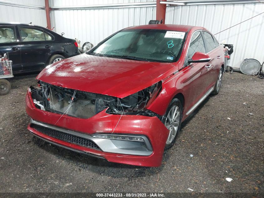 2015 HYUNDAI SONATA 2.4L SPORT - 5NPE34AF7FH078553