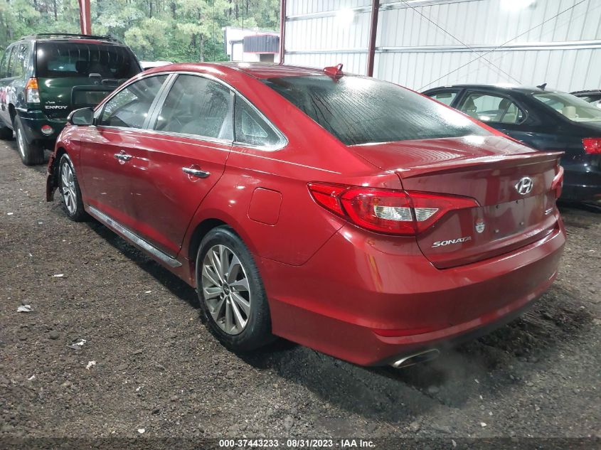 2015 HYUNDAI SONATA 2.4L SPORT - 5NPE34AF7FH078553