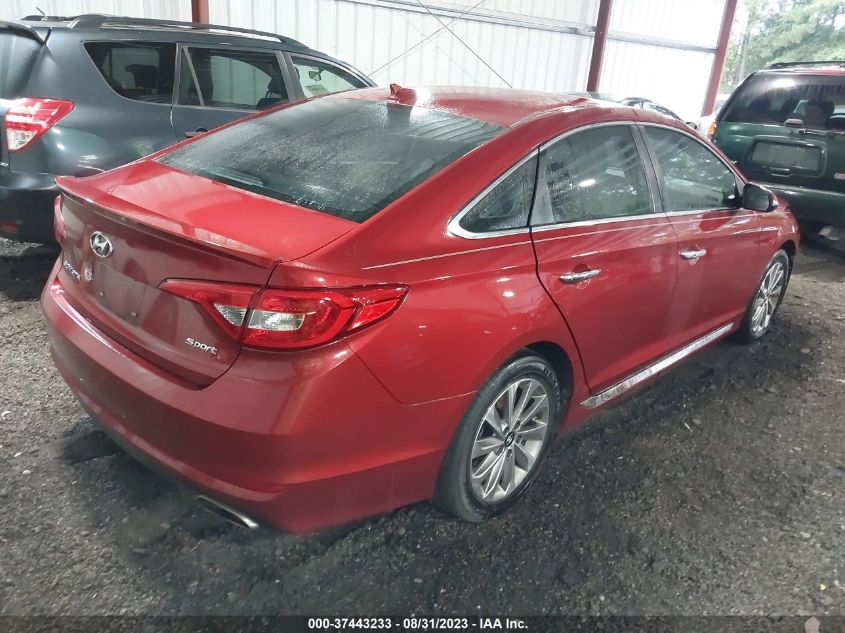 2015 HYUNDAI SONATA 2.4L SPORT - 5NPE34AF7FH078553