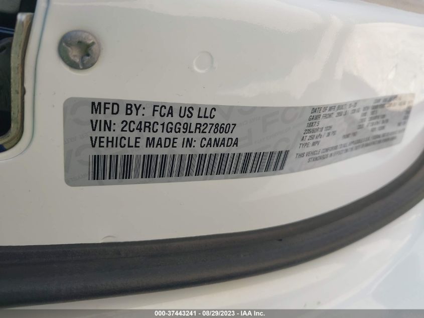 2020 CHRYSLER PACIFICA LIMITED - 2C4RC1GG9LR278607