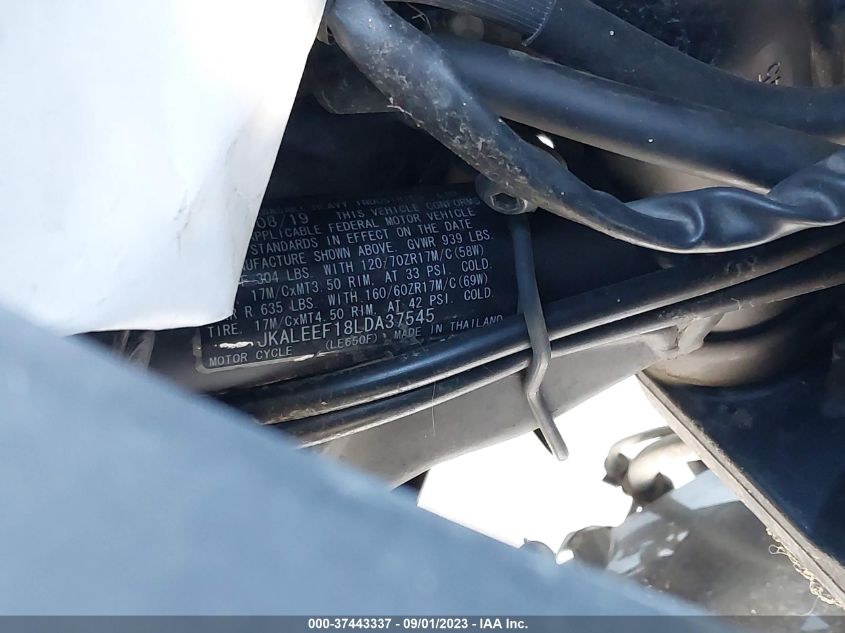 2020 KAWASAKI KLE650 F JKALEEF18LDA37545