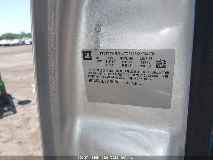 2013 CHEVROLET IMPALA LTZ - 2G1WC5E35D1188129