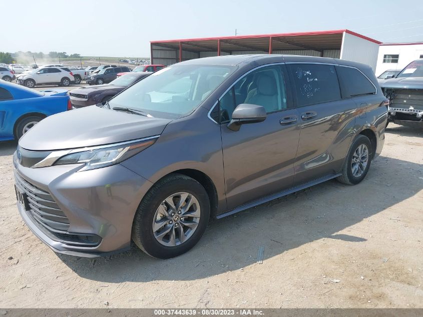 5TDKRKEC2NS121615 2022 TOYOTA SIENNA, photo no. 2