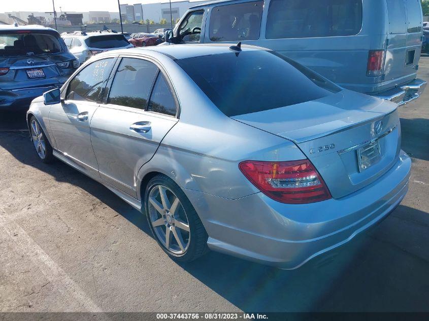 2013 MERCEDES-BENZ C-CLASS C 250 - WDDGF4HB0DR262084