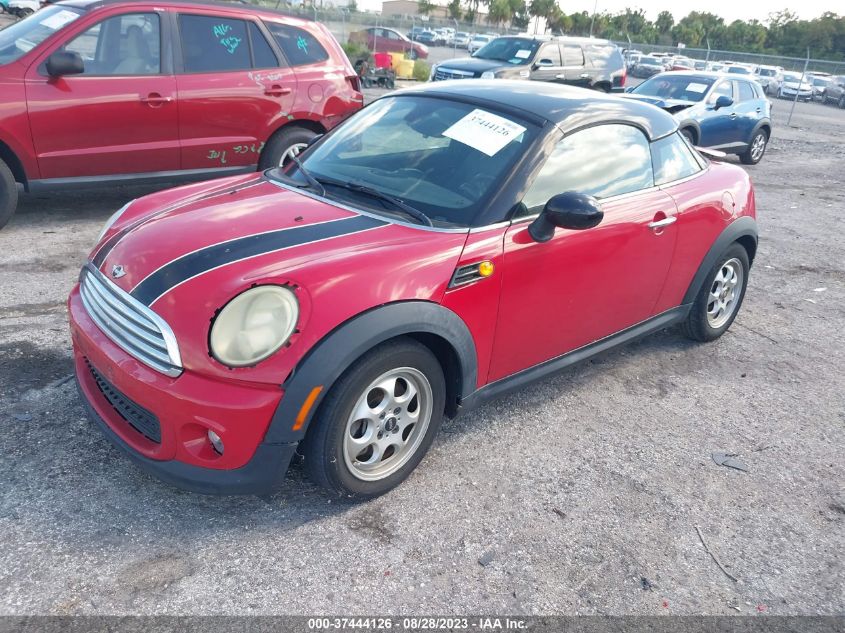 2013 MINI COOPER COUPE WMWSX1C54DT507230