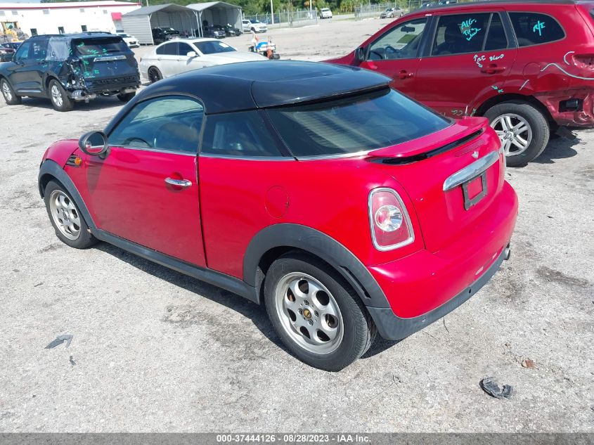 2013 MINI COOPER COUPE WMWSX1C54DT507230