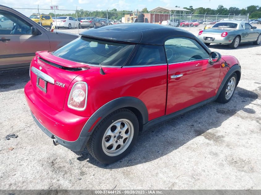 2013 MINI COOPER COUPE WMWSX1C54DT507230