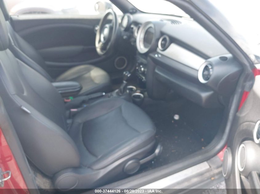 2013 MINI COOPER COUPE WMWSX1C54DT507230