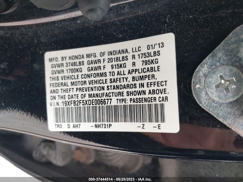 2013 HONDA CIVIC SDN LX - 19XFB2F5XDE006677