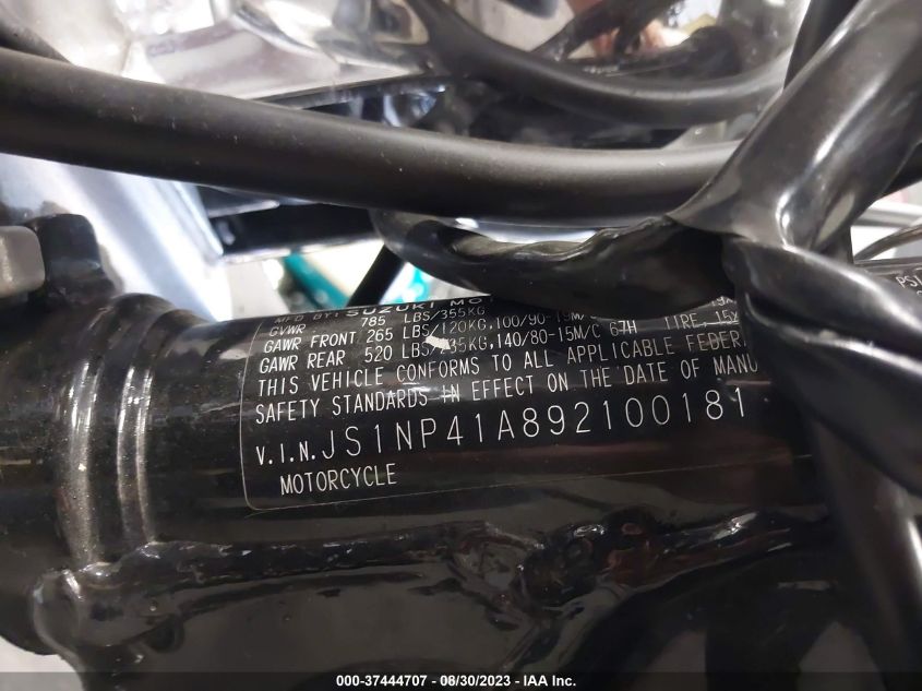 2009 SUZUKI LS650 - JS1NP41A892100181