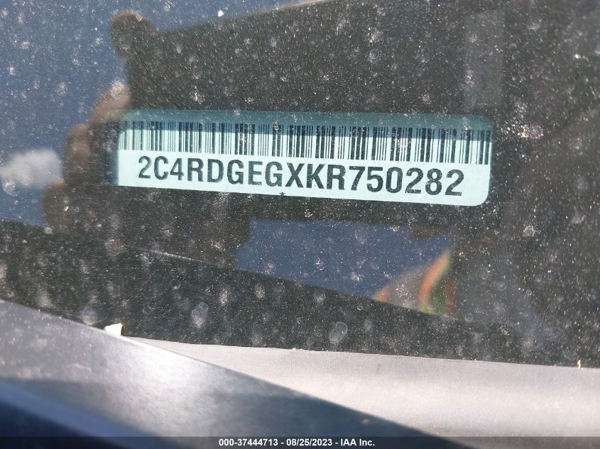 2C4RDGEGXKR750282 Dodge Grand Caravan GT 9