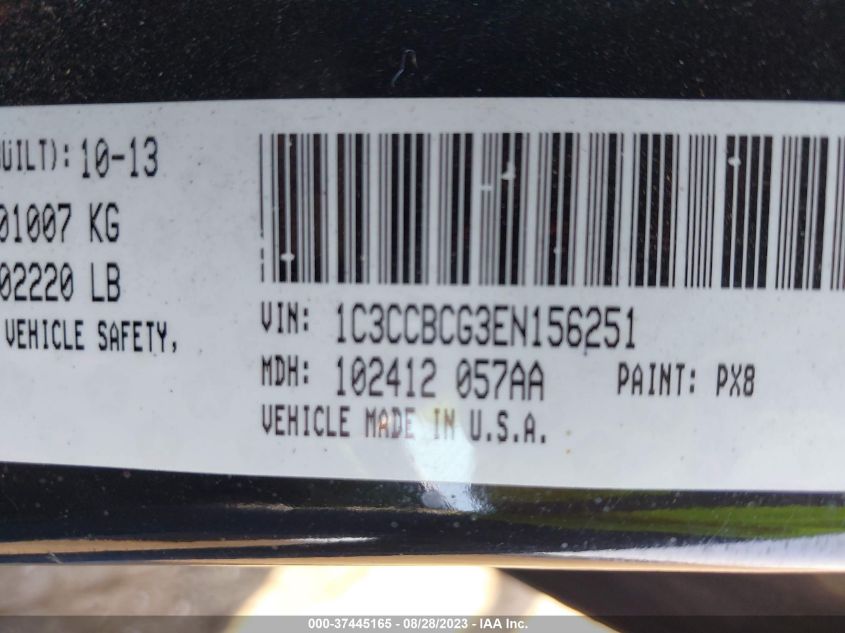 2014 CHRYSLER 200 LIMITED - 1C3CCBCG3EN156251