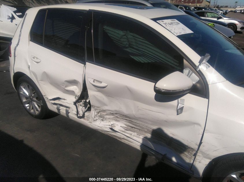 2013 VOLKSWAGEN GOLF TDI W/TECH PKG - WVWDM7AJ7DW131144