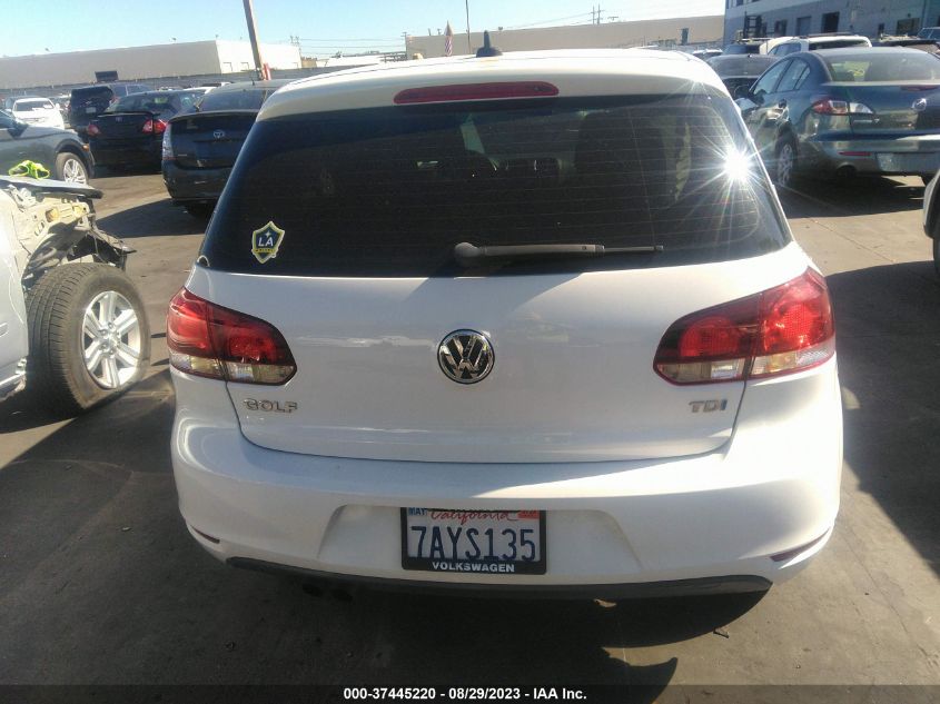 2013 VOLKSWAGEN GOLF TDI W/TECH PKG - WVWDM7AJ7DW131144