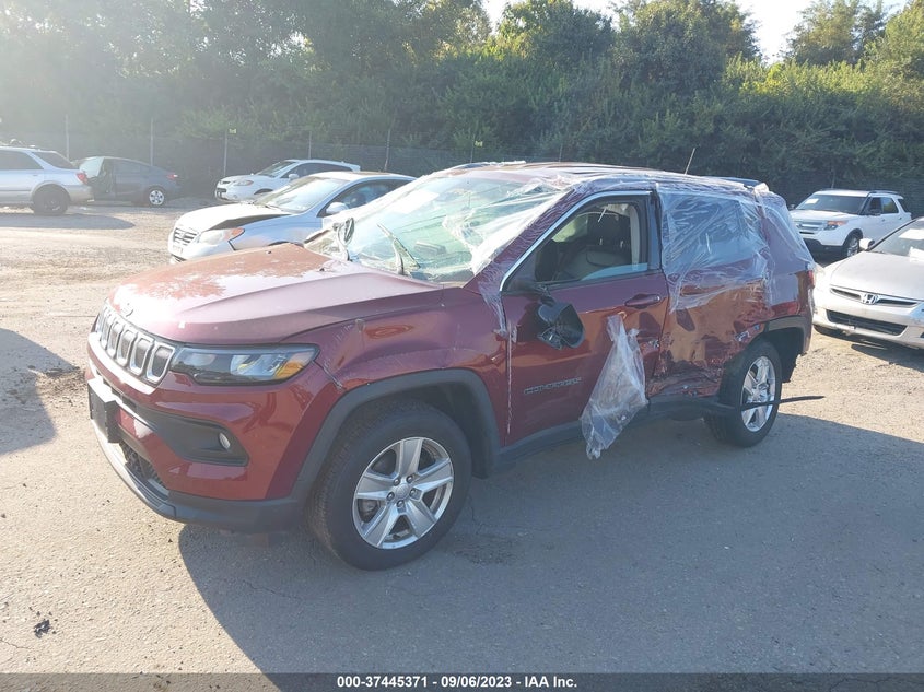 VIN 3C4NJDBB8NT108689 2022 JEEP COMPASS LATITUDE