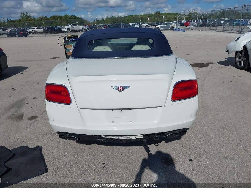 2013 BENTLEY CONTINENTAL GTC V8 - SCBGT3ZA0DC083293