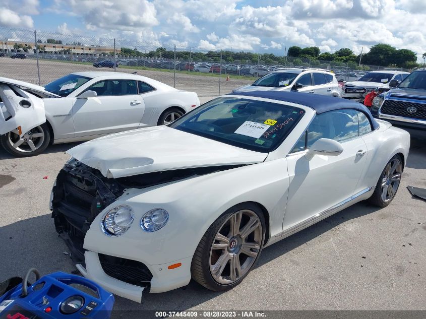 2013 BENTLEY CONTINENTAL GTC V8 - SCBGT3ZA0DC083293