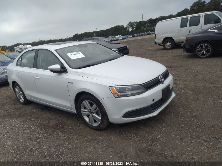 2014 VOLKSWAGEN JETTA SEDAN HYBRID SEL - 3VW637AJ1EM308362