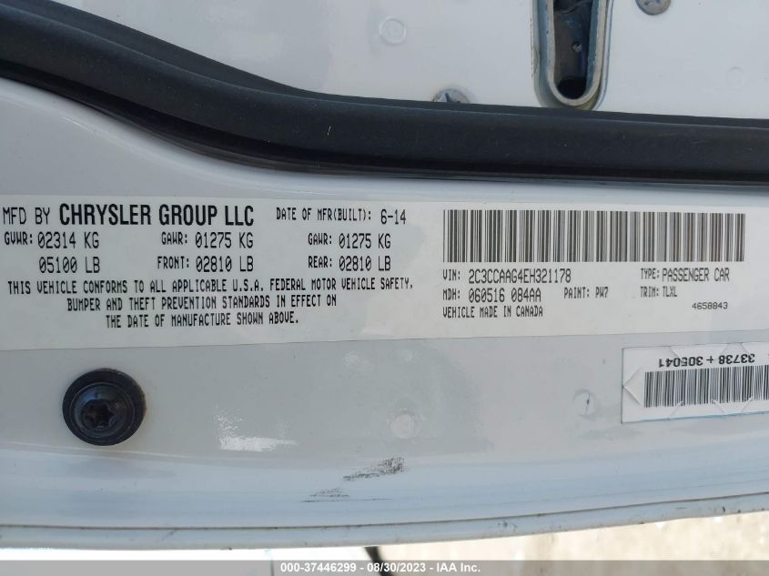 2014 CHRYSLER 300 - 2C3CCAAG4EH321178