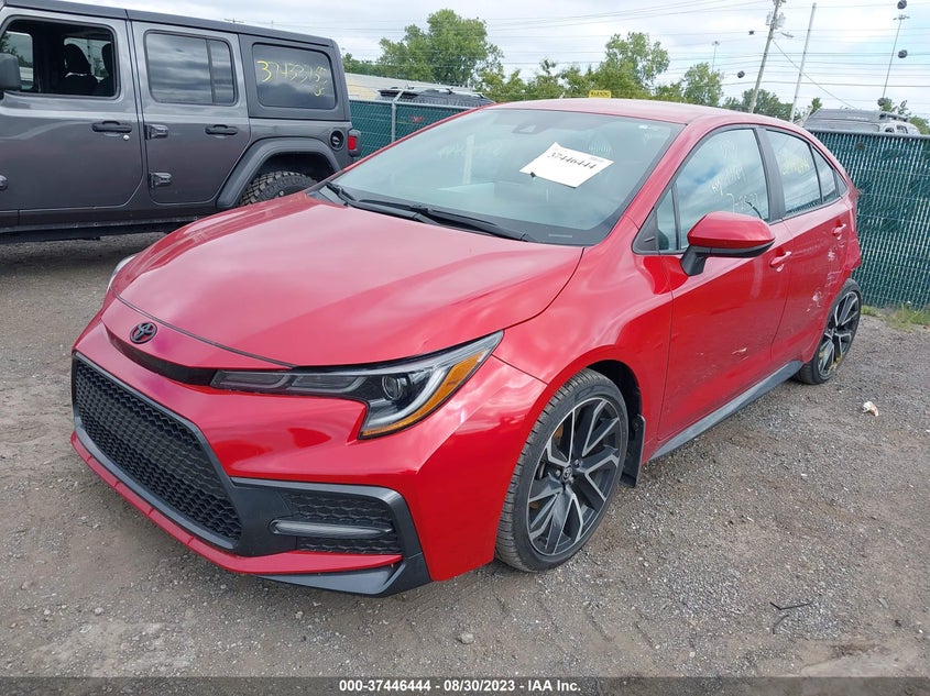 VIN 5YFS4RCE4LP050418 2020 TOYOTA COROLLA SE/NIGHTSHADE