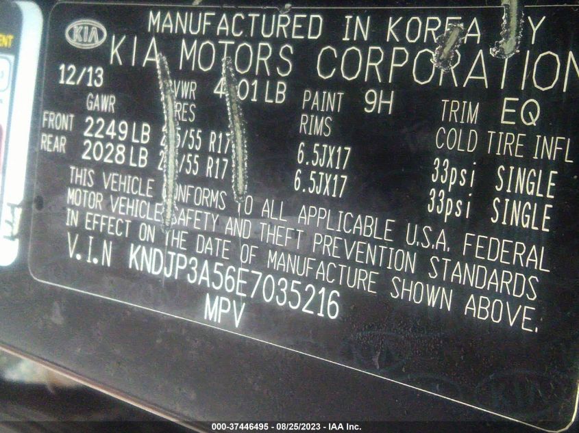 2014 KIA SOUL + - KNDJP3A56E7035216