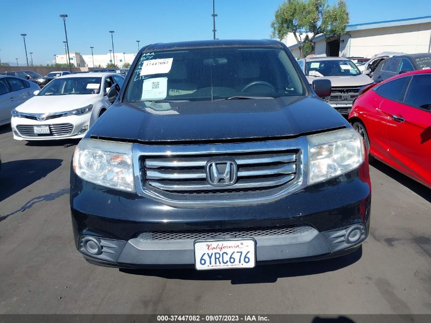 2013 HONDA PILOT LX - 5FNYF3H24DB008327
