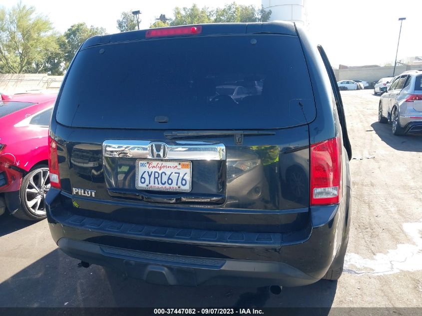 2013 HONDA PILOT LX - 5FNYF3H24DB008327