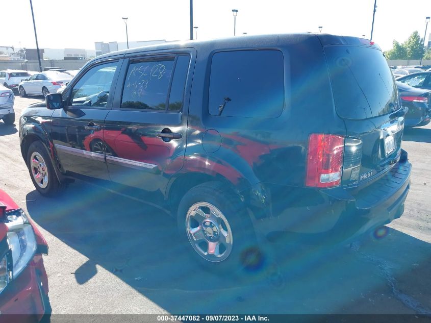 2013 HONDA PILOT LX - 5FNYF3H24DB008327