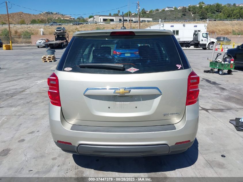 2016 CHEVROLET EQUINOX LS - 1GNALBEK1GZ101806