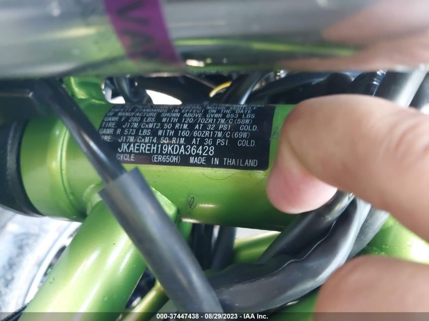 2019 KAWASAKI ER650 H JKAEREH19KDA36428