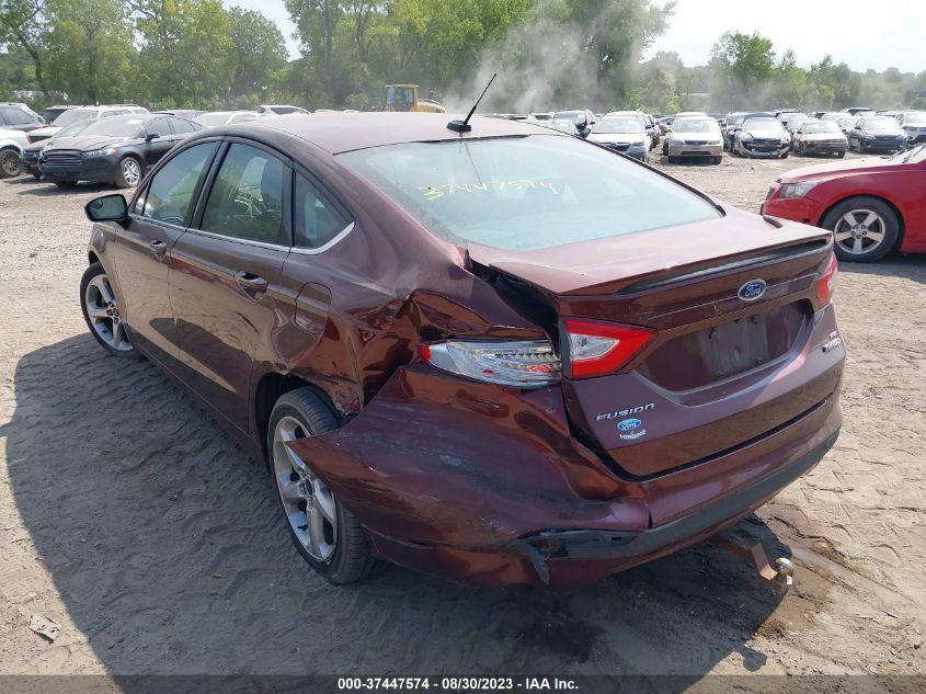 2016 FORD FUSION SE - 3FA6P0HDXGR383801